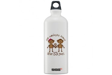 53rd Anniversary Love Monkeys Sigg Water Bottle 1. Love Sigg Water Bottle 1.0L by CafePress