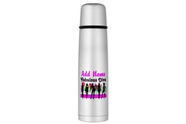 FABULOUS DIVA Large Thermos Bottle Princess Large Thermosreg; Bottle by CafePress
