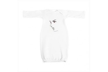 Female Anime Face Anime Baby Gown by CafePress