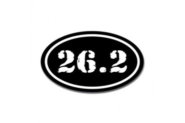 26.2 Marathon Oval Oval Sticker