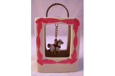 Carousel Horse Purse Shape Hinged Miniature Trinket Box