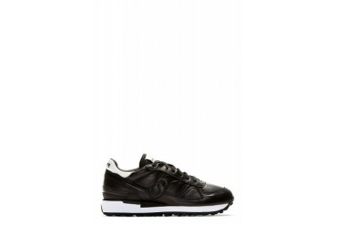 White Mountaineering Black Leather Paneled Sneakers