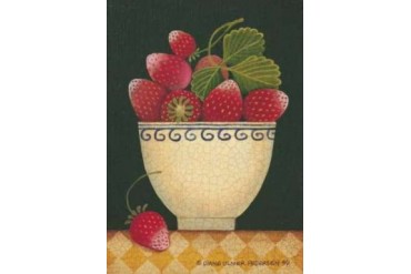 Cup O Strawberries Poster Print by Diane Pedersen (10 x 14)