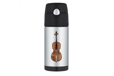 Double Bass Jazz Thermos Bottle 12oz by CafePress