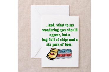 Christmas Poem for Men Greeting Cards Package of Funny Greeting Cards Pk of 10 by CafePress