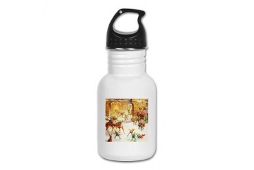 Santa's Elves at the North Pole Funny Kid's Water Bottle by CafePress