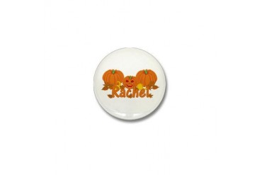 Halloween Pumpkin Rachel Baby Mini Button by CafePress
