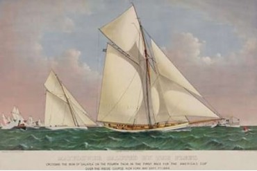 Americas Cup Yacht Race 1886 1886 Poster Print by Unknown (12 x 18)