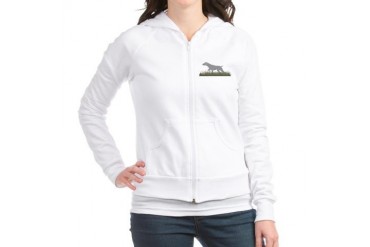 Weimaraner Pointing Weimaraner Jr. Hoodie by CafePress