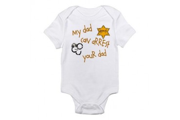 Sheriff-My Dad Infant Bodysuit