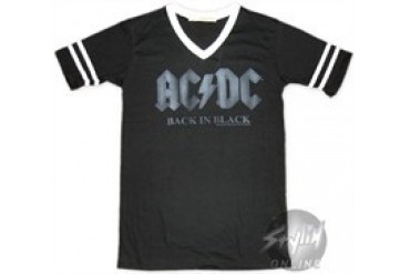 ACDC Back in Black Baby Doll Tee by MIGHTY FINE