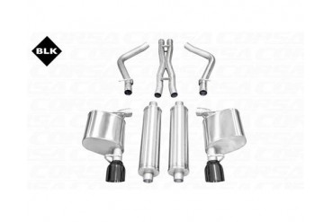 Corsa Black Sport Cat-Back Exhaust Chrysler 300 RT 5.7L V8 11-13