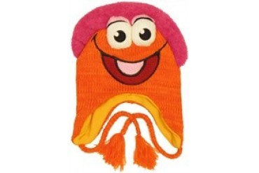 Fraggle Rock Gobo Face Chullo Tassel Knit Youth Beanie