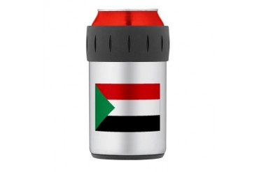 Sudan Thermos Can Cooler Flag Thermosreg; Can Cooler by CafePress