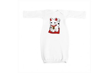 Lucky Cat Pets Baby Gown by CafePress