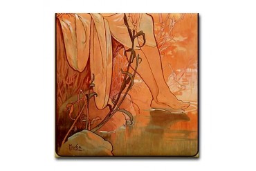 Alphonse Mucha 2 Tile Set - Summer (Part 2of2)