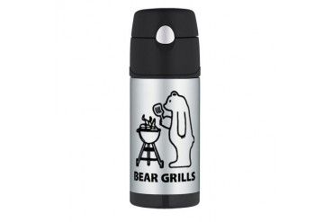 Bear grills Funny Thermos Bottle 12oz by CafePress