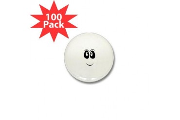 EMO GHOST FACE Funny Mini Button 100 pack by CafePress