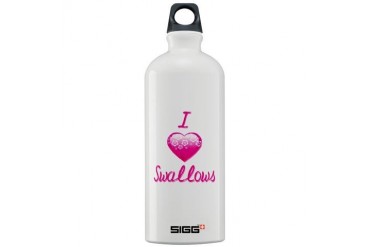 I Love/Heart Swallows Animals Sigg Water Bottle 1.0L by CafePress