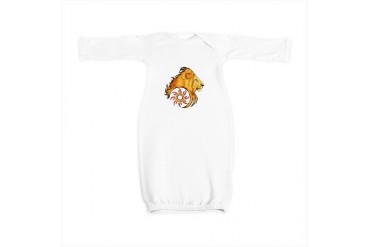 Lion Tattoo Art Nature Baby Gown by CafePress