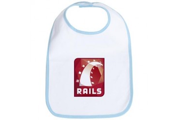 Ruby on Rails Geeks nerds Bib by CafePress