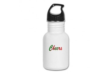Cheers To You Holiday Kid's Water Bottle by CafePress