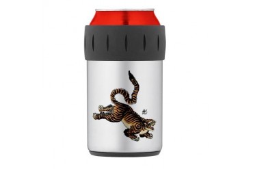 Japanese Tiger Art Thermos Can Cooler Vintage Thermosreg; Can Cooler by CafePress