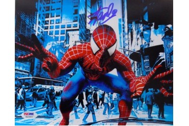 Stan Lee Marvel Comics Signed 8x10 Spiderman Photo PSA 6A29421