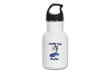 Old School Wall Rats Hawaii Kid's Water Bottle by CafePress