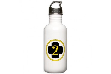 USA 2nd Medical Brigade Stainless Water Bottle 1.0 Army Stainless Water Bottle 1.0L by CafePress