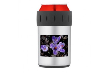 Pickwick Crocus Flowers Thermos Can Cooler Flowers Thermosreg; Can Cooler by CafePress