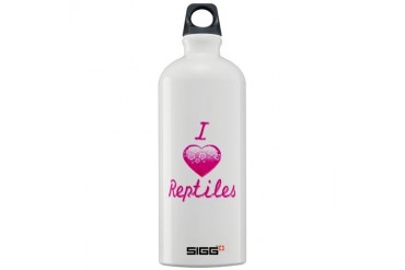 I Love/Heart Reptiles Animals Sigg Water Bottle 1.0L by CafePress