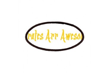 PIRATES COOL YELLA.png Funny Patches by CafePress