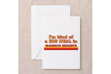 I am kind of a BIG DEAL in Madison Heights Greetin Michigan Greeting Cards Pk of 20 by CafePress