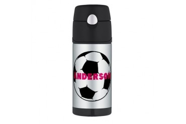Personalized Soccer Soccer Thermos Bottle 12oz by CafePress