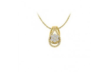 ng Pendant in 18K Yellow Gold Vermeil with Free 16 Inch Chain Coolest Price