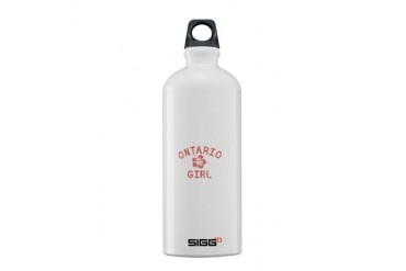 Ontario Pink Girl California Sigg Water Bottle 0.6L by CafePress