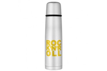 Rock and Roll Word Cloud Large Thermos Bottle Guitar Large Thermosreg; Bottle by CafePress