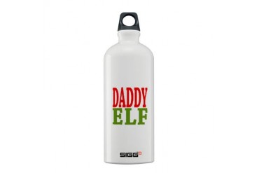 Daddy Elf Christmas Sigg Water Bottle 0.6L by CafePress