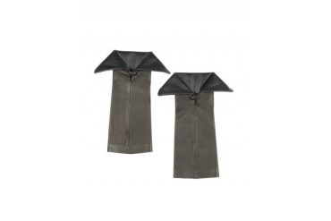 Dark Brown Leather Sleeve Gloves