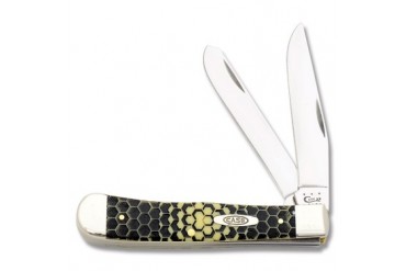 O/Case Honey Comb Trapper with Yellow Composition Handle