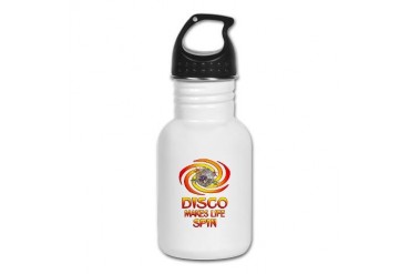 Disco Spins Dance Kid's Water Bottle by CafePress