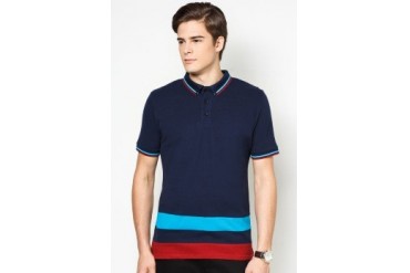 24:01 Polo Tee With Color Block