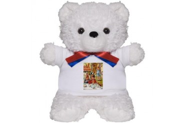 Mad Hatter's Tea Party Baby Teddy Bear by CafePress