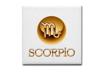 Scorpio Zodiac Tile Coaster by CafePress
