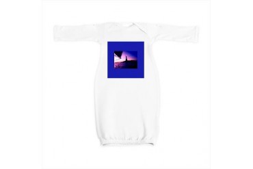 Blue Statue of Liberty NYC Designer Art Baby Gown by CafePress