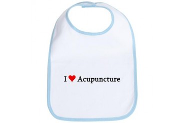 I Love Acupuncture Love Bib by CafePress