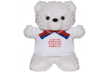 BUSINESS Funny Teddy Bear by CafePress