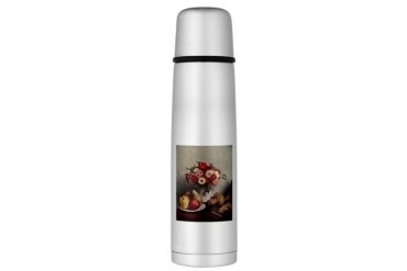 Fruit and Flowers Large Thermos Bottle Vintage Large Thermosreg; Bottle by CafePress