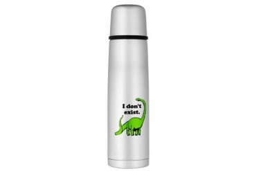 Brontosaurus-lg.jpg Large Thermos Bottle Funny Large Thermosreg; Bottle by CafePress